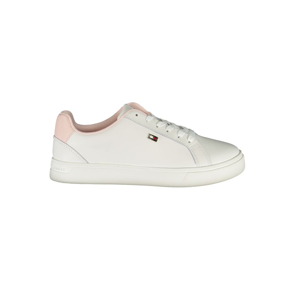 Tommy Hilfiger White Polyester Sneaker - ACCEXO
