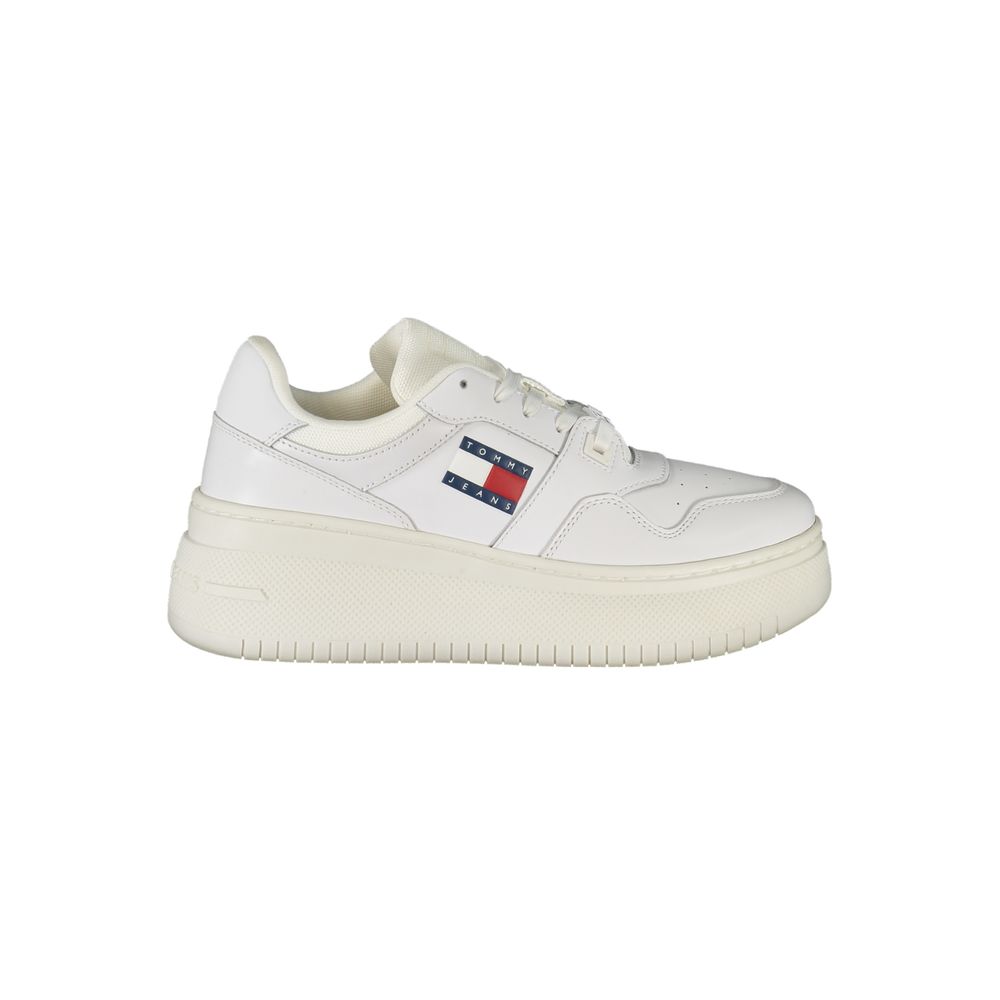 Tommy Hilfiger White Leather Women Sneaker - ACCEXO