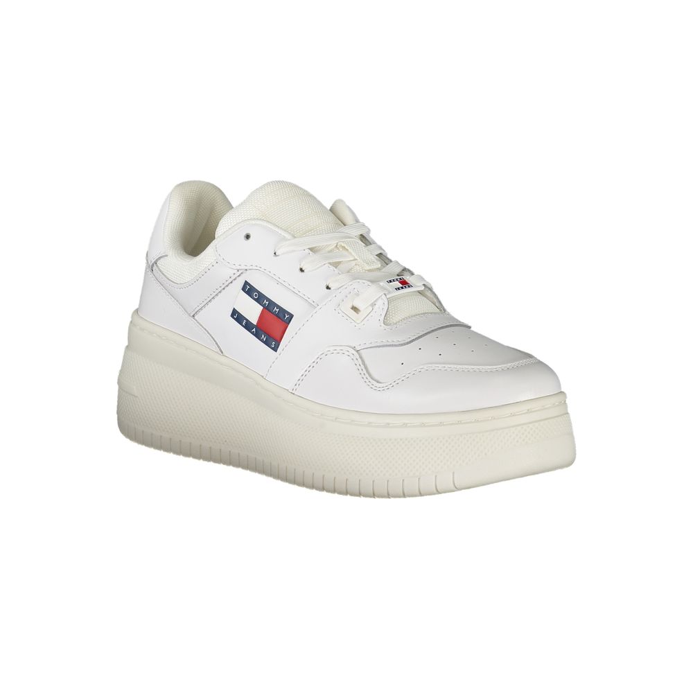 Tommy Hilfiger White Leather Women Sneaker - ACCEXO