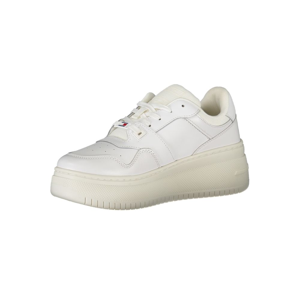 Tommy Hilfiger White Leather Women Sneaker - ACCEXO