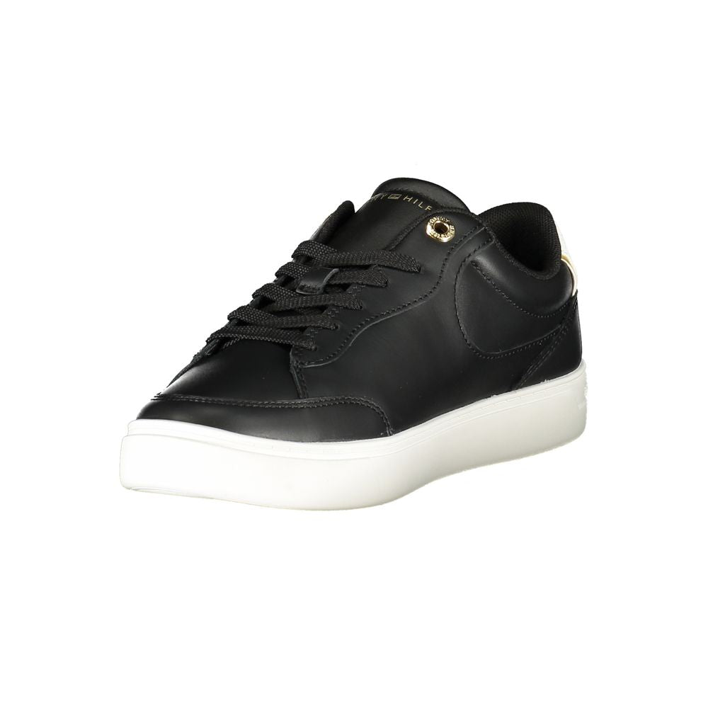 Tommy Hilfiger Black Leather Women Sneaker - ACCEXO