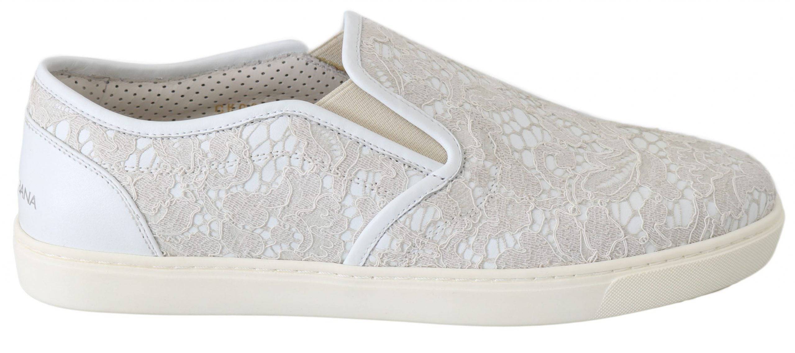 Dolce & Gabbana Elegant Off White Loafers for Ladies - ACCEXO