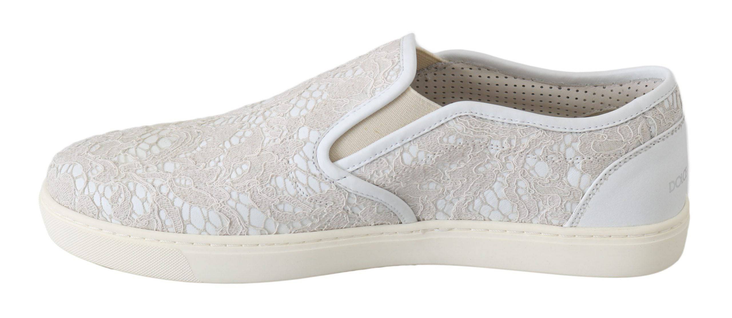 Dolce & Gabbana Elegant Off White Loafers for Ladies - ACCEXO