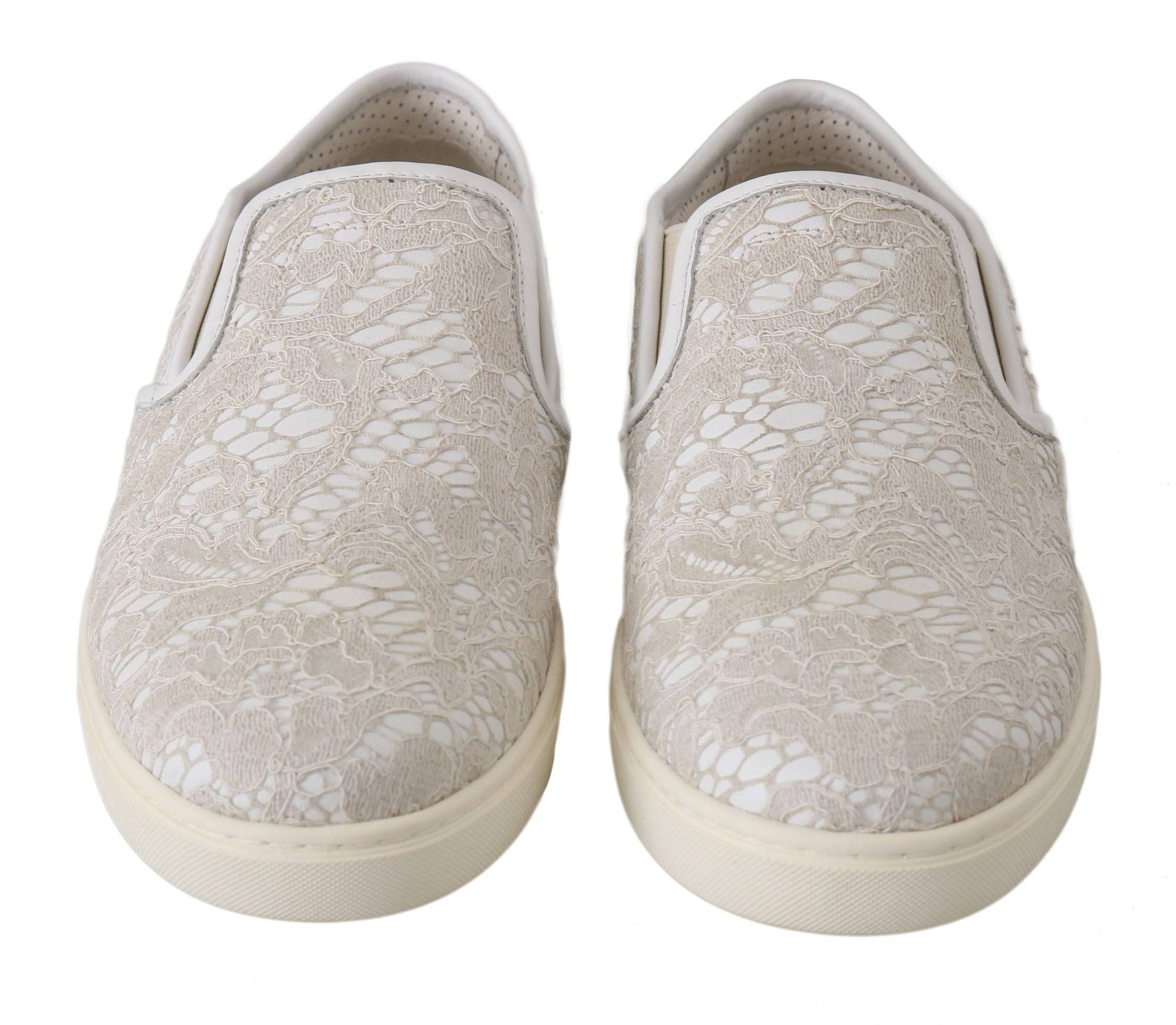 Dolce & Gabbana Elegant Off White Loafers for Ladies - ACCEXO