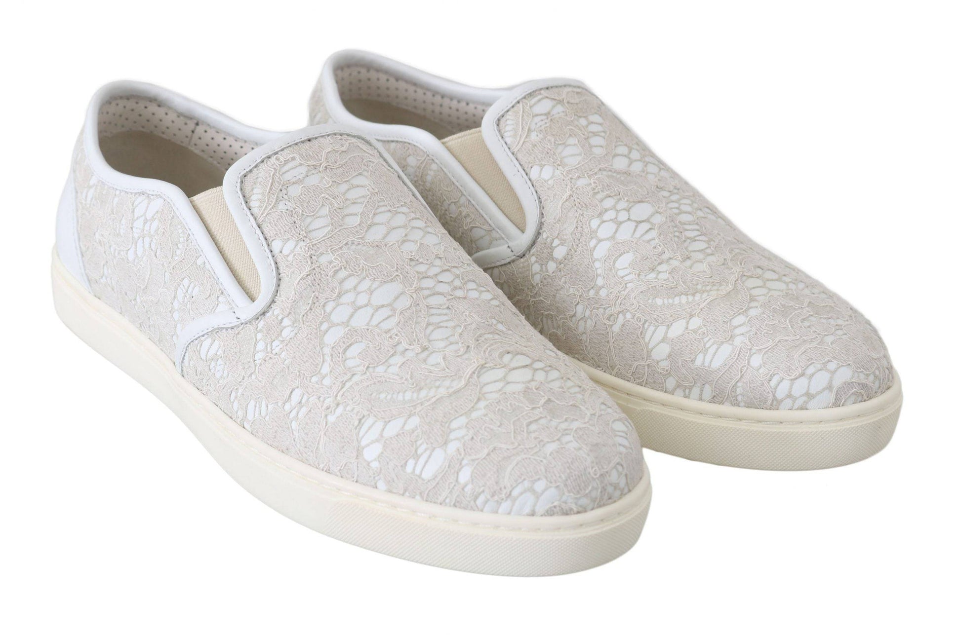 Dolce & Gabbana Elegant Off White Loafers for Ladies - ACCEXO