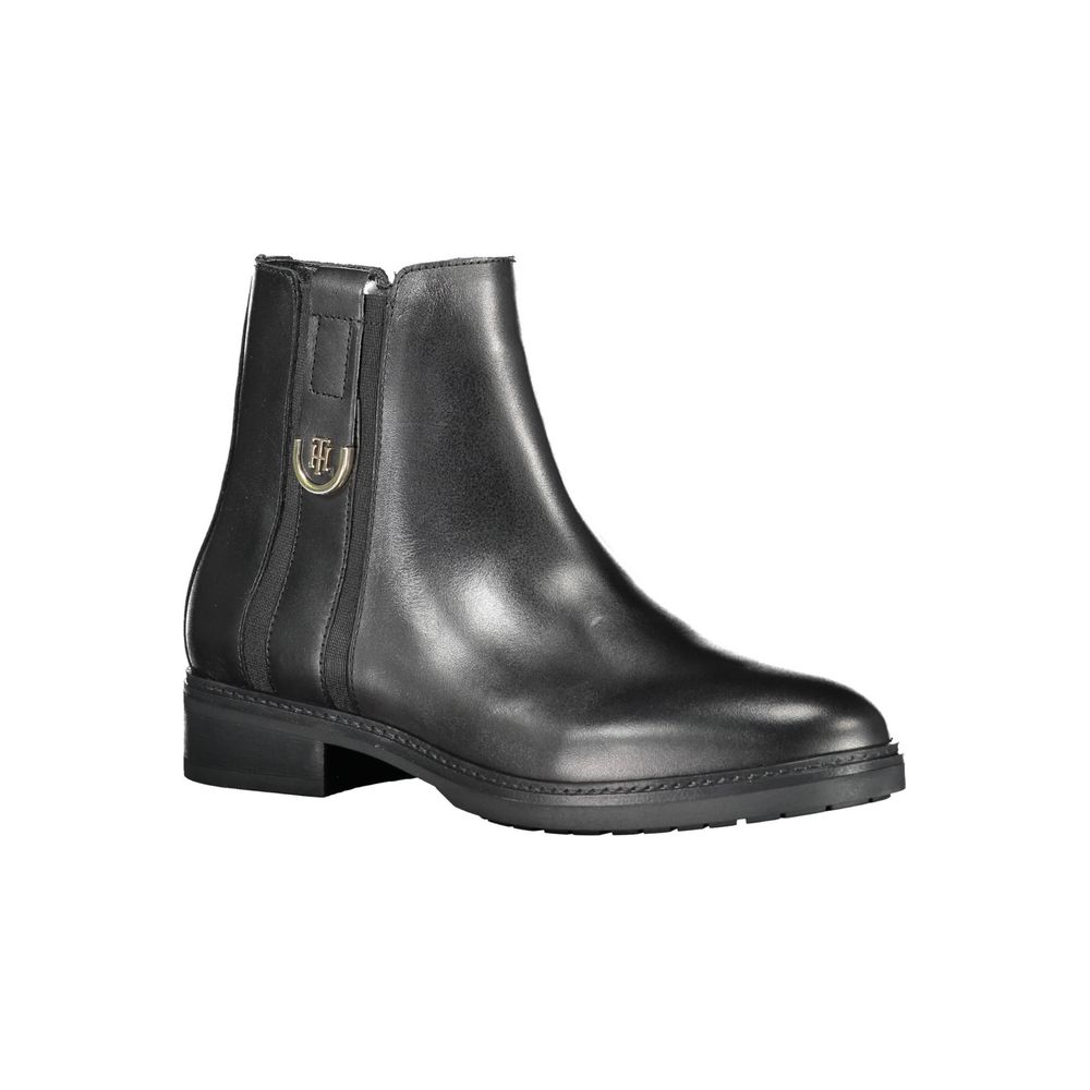 Tommy Hilfiger Black Leather Women Boot - ACCEXO