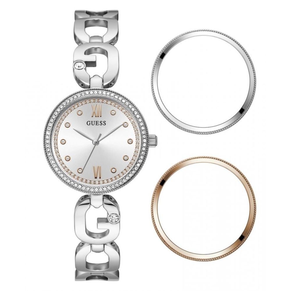 Guess Gray Stainless Steel Watch - ACCEXO