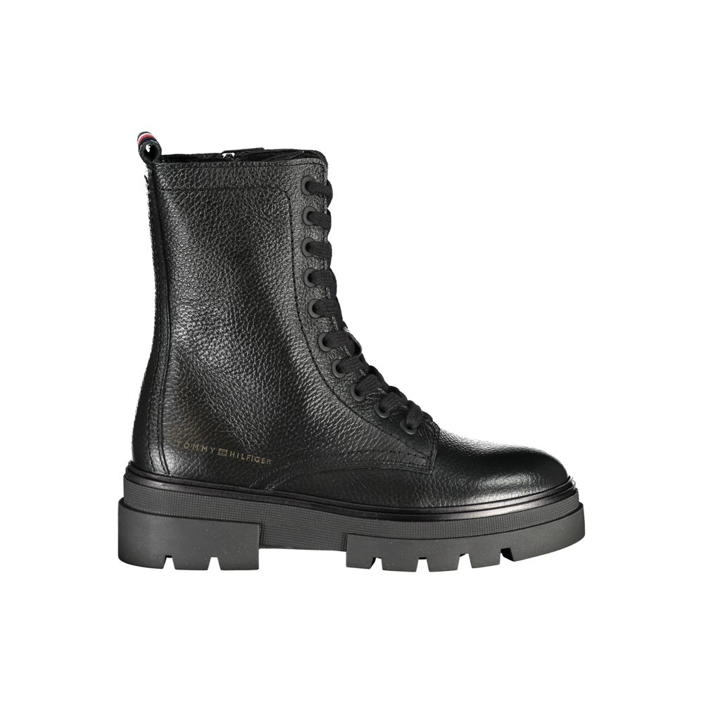 Tommy Hilfiger Black Polyester Boot - ACCEXO