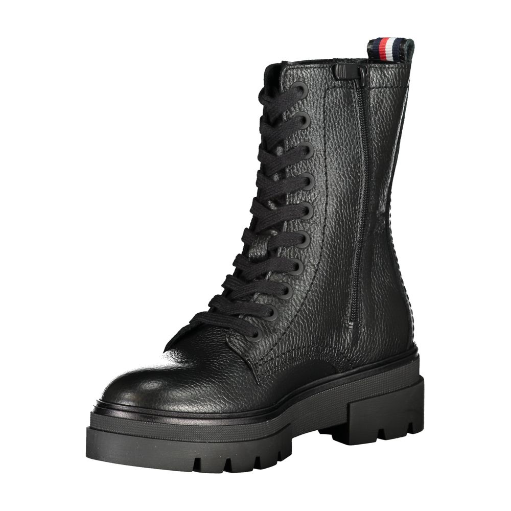 Tommy Hilfiger Black Polyester Boot - ACCEXO