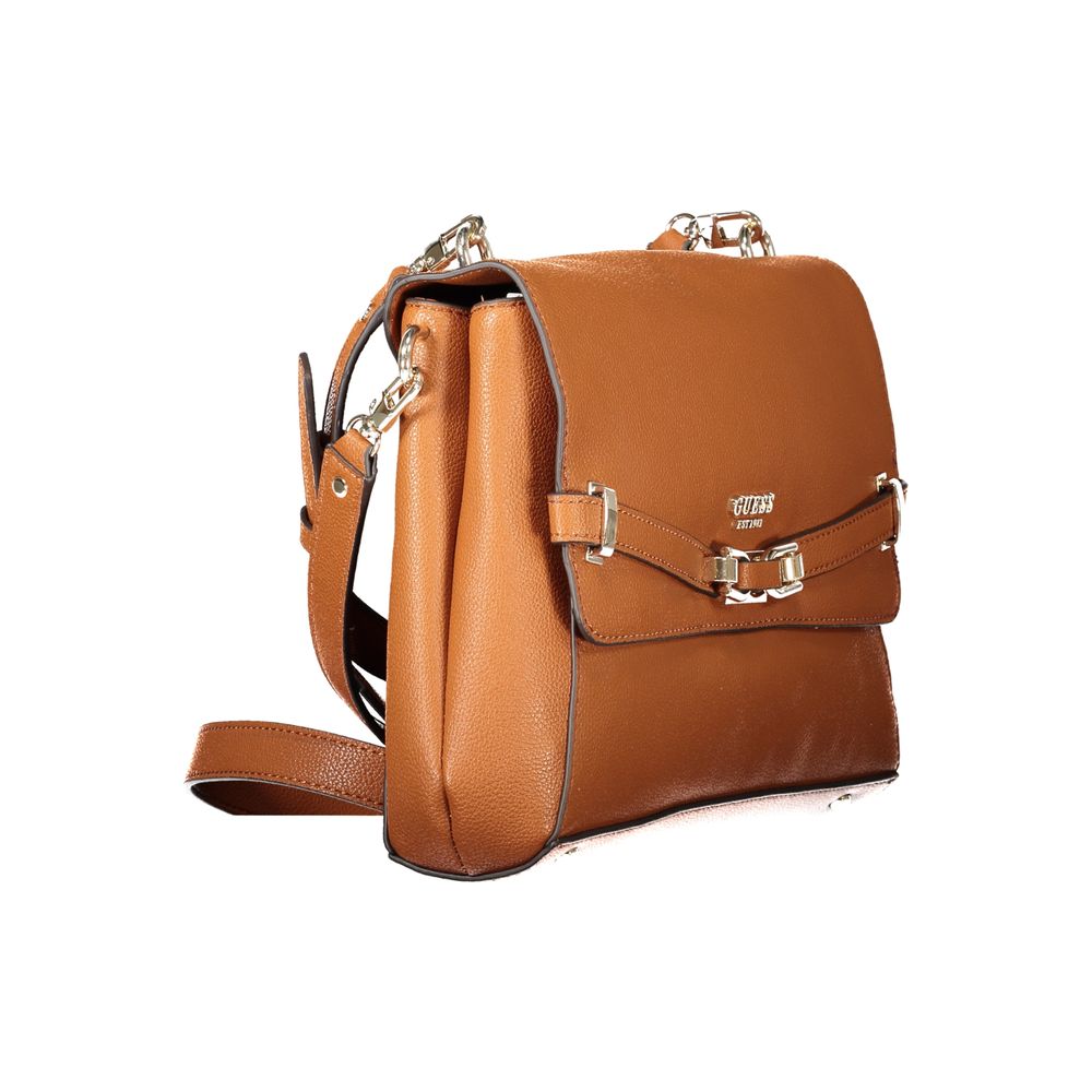Guess Jeans Brown Polyethylene Handbag - ACCEXO