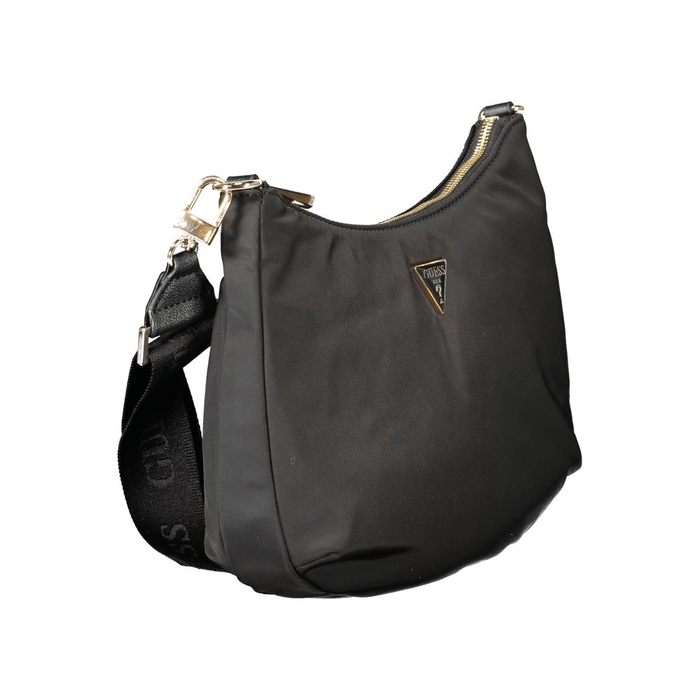Guess Jeans Black Polyester Handbag - ACCEXO