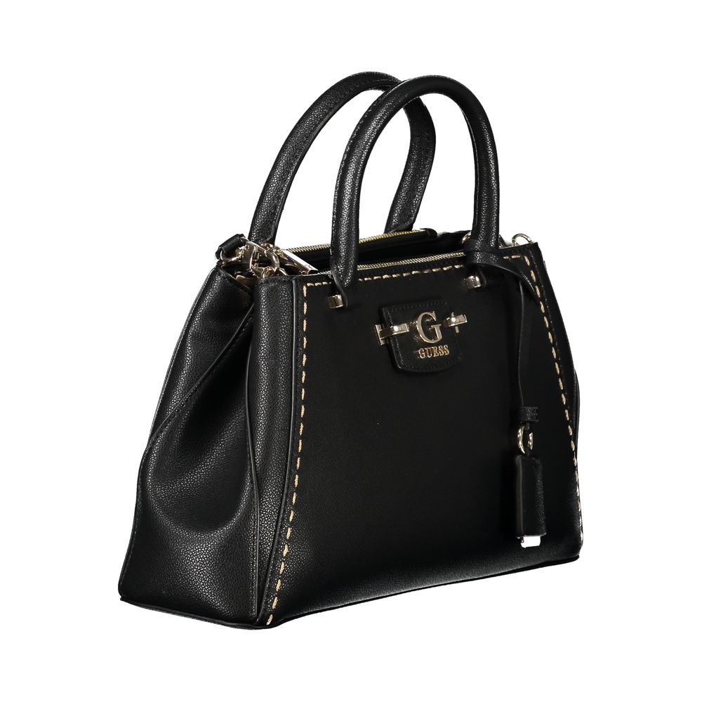 Guess Jeans Black Polyethylene Handbag - ACCEXO