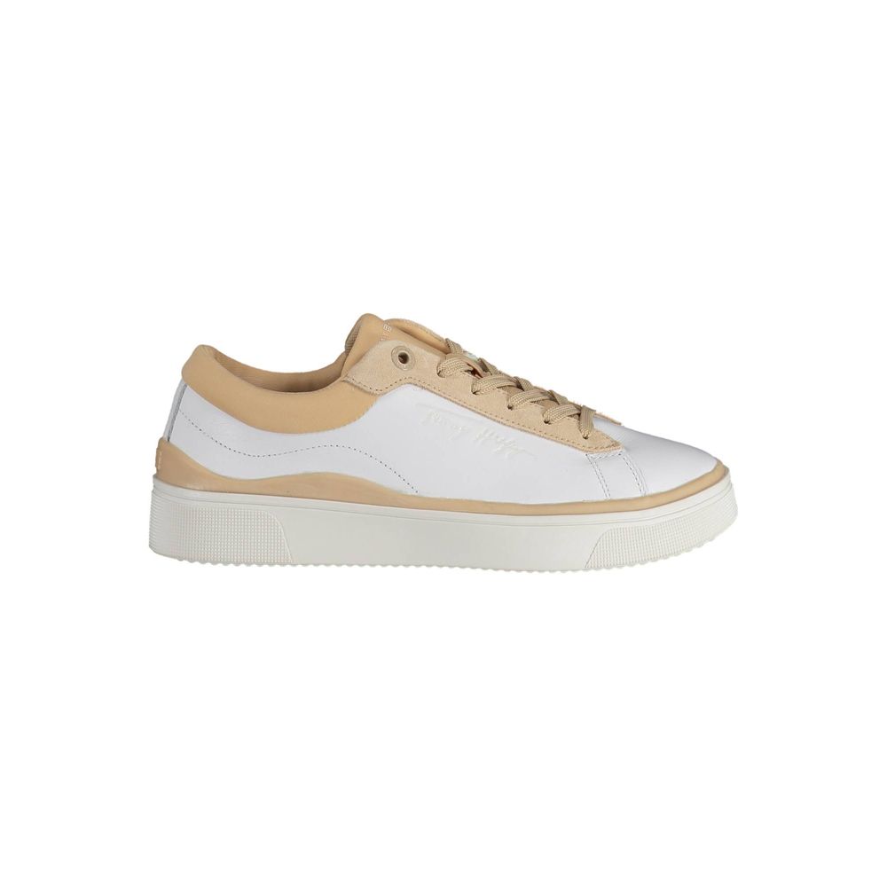 Tommy Hilfiger White Polyester Sneaker - ACCEXO
