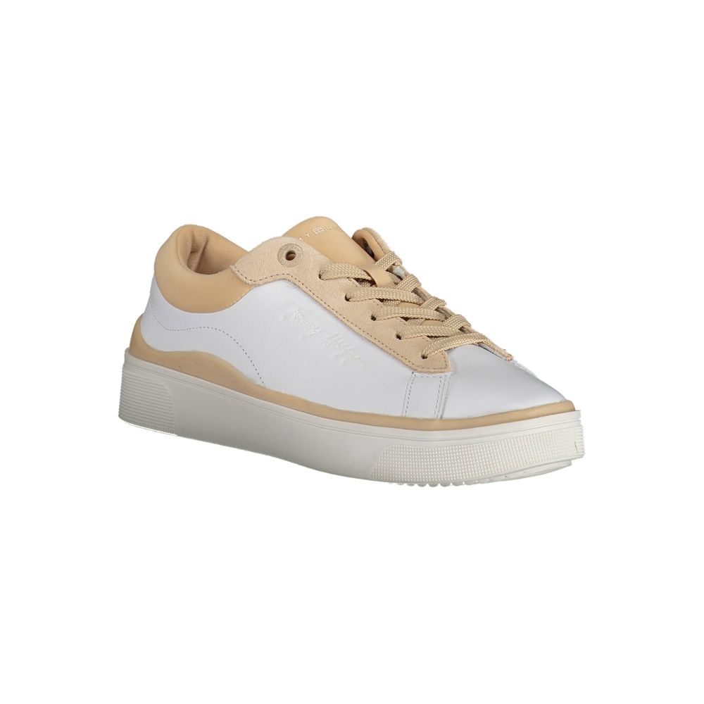 Tommy Hilfiger White Polyester Sneaker - ACCEXO