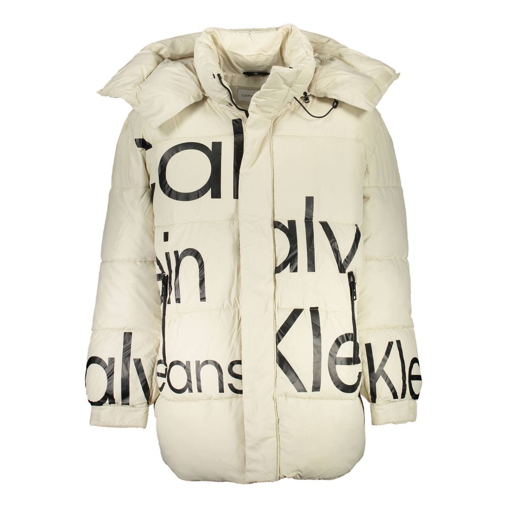 Calvin Klein Beige Polyester Jacket - ACCEXO