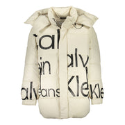 Calvin Klein Beige Polyester Jacket - ACCEXO