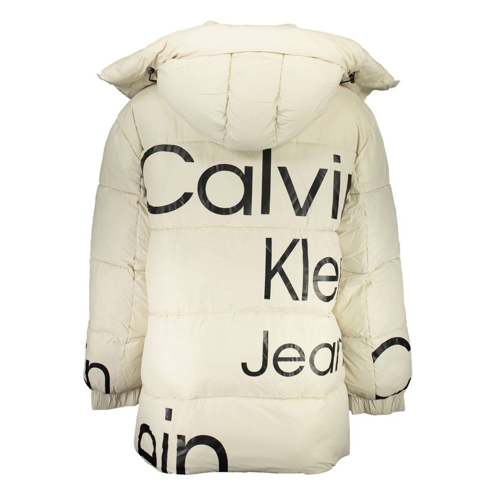 Calvin Klein Beige Polyester Jacket - ACCEXO