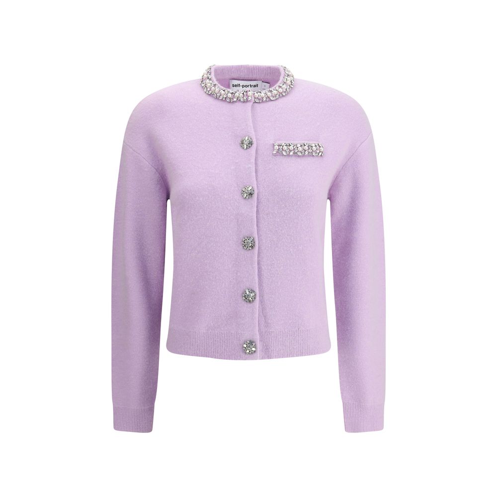 Self-Portrait Jeweled Cardigan - ACCEXO
