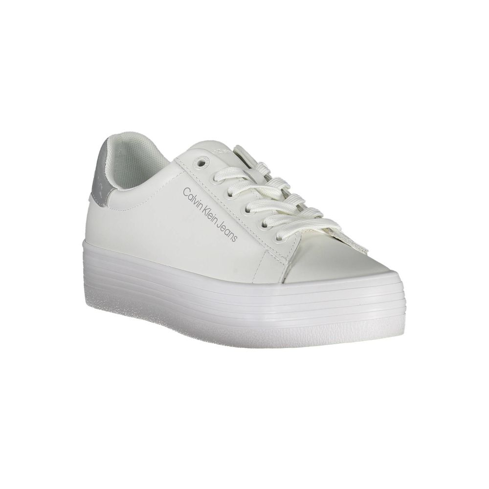 Calvin Klein White Polyester Sneaker - ACCEXO