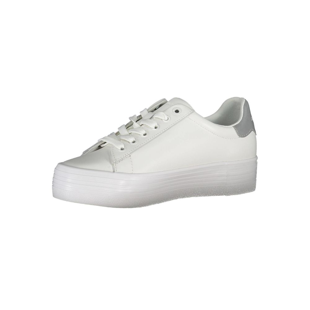 Calvin Klein White Polyester Sneaker - ACCEXO