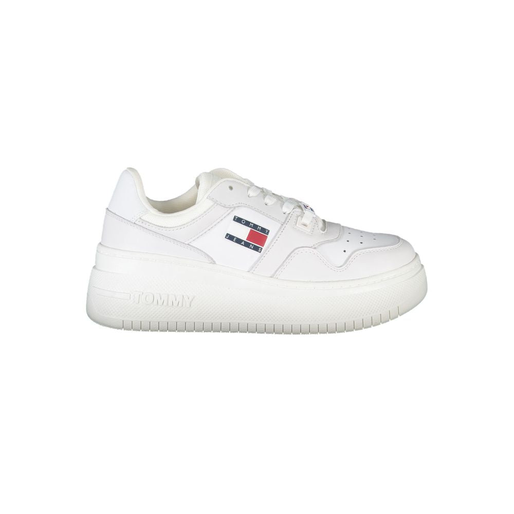 Tommy Hilfiger White Polyester Sneaker - ACCEXO