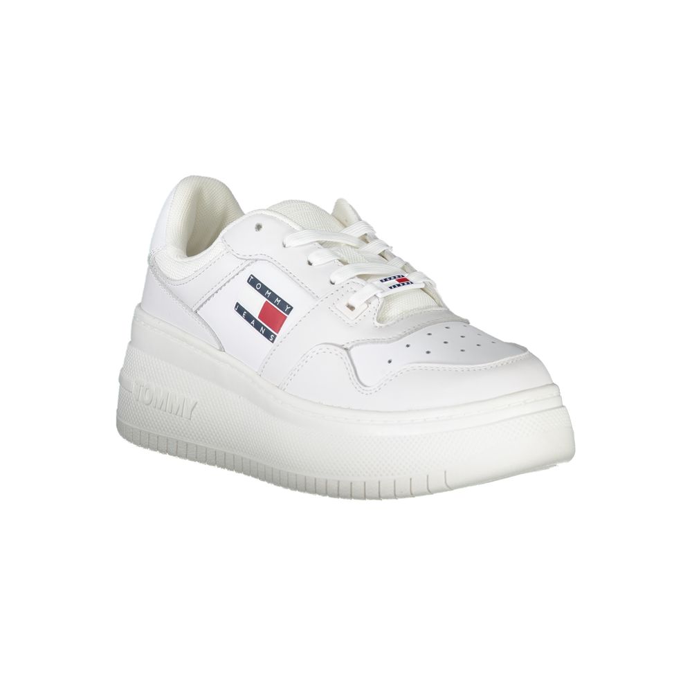 Tommy Hilfiger White Polyester Sneaker - ACCEXO