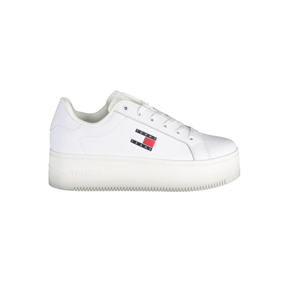 Tommy Hilfiger White Polyester Sneaker - ACCEXO