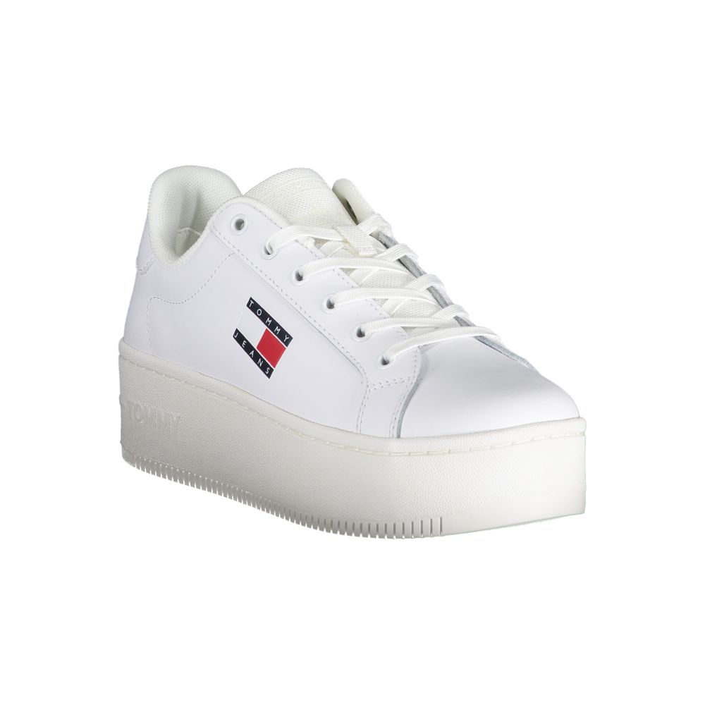 Tommy Hilfiger White Polyester Sneaker - ACCEXO