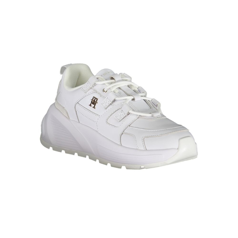 Tommy Hilfiger White Polyester Sneaker - ACCEXO