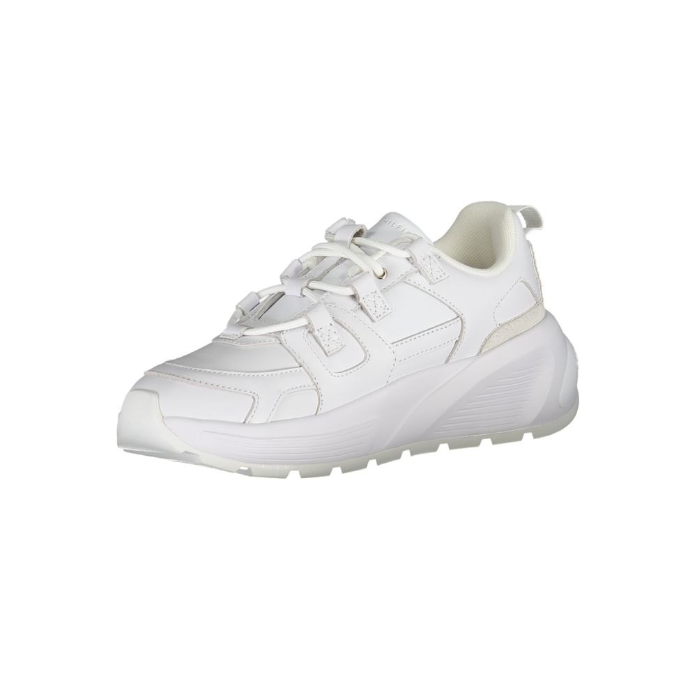 Tommy Hilfiger White Polyester Sneaker - ACCEXO