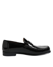 Dolce & Gabbana Black Leather Slip On Loafers Dress Shoes - ACCEXO