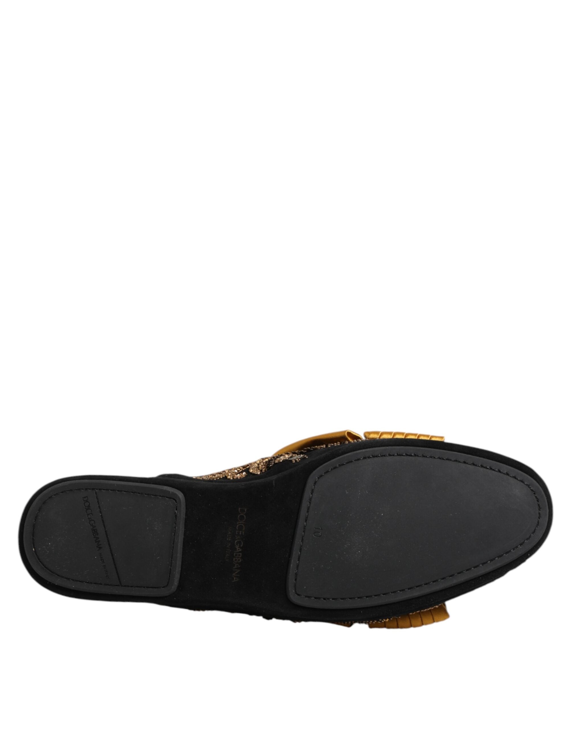 Dolce & Gabbana Multicolor Embellished Flat Sandals Shoes - ACCEXO