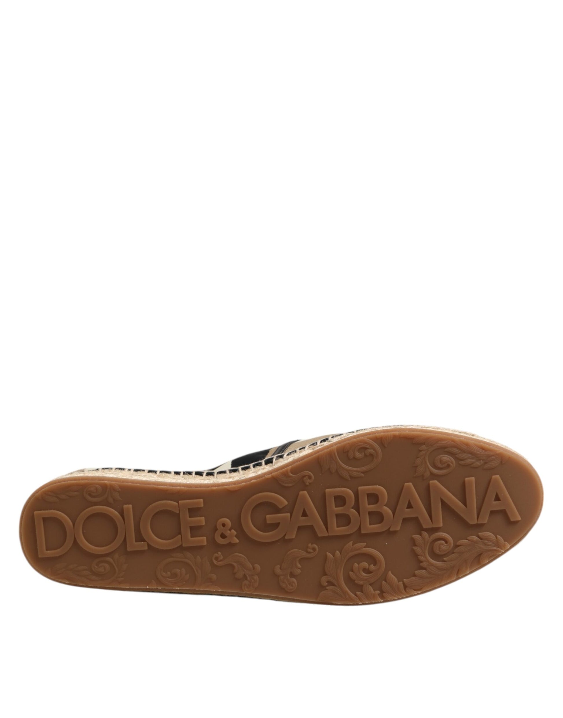 Dolce & Gabbana Multicolor Stripes Canvas Flat Espadrille Shoes - ACCEXO