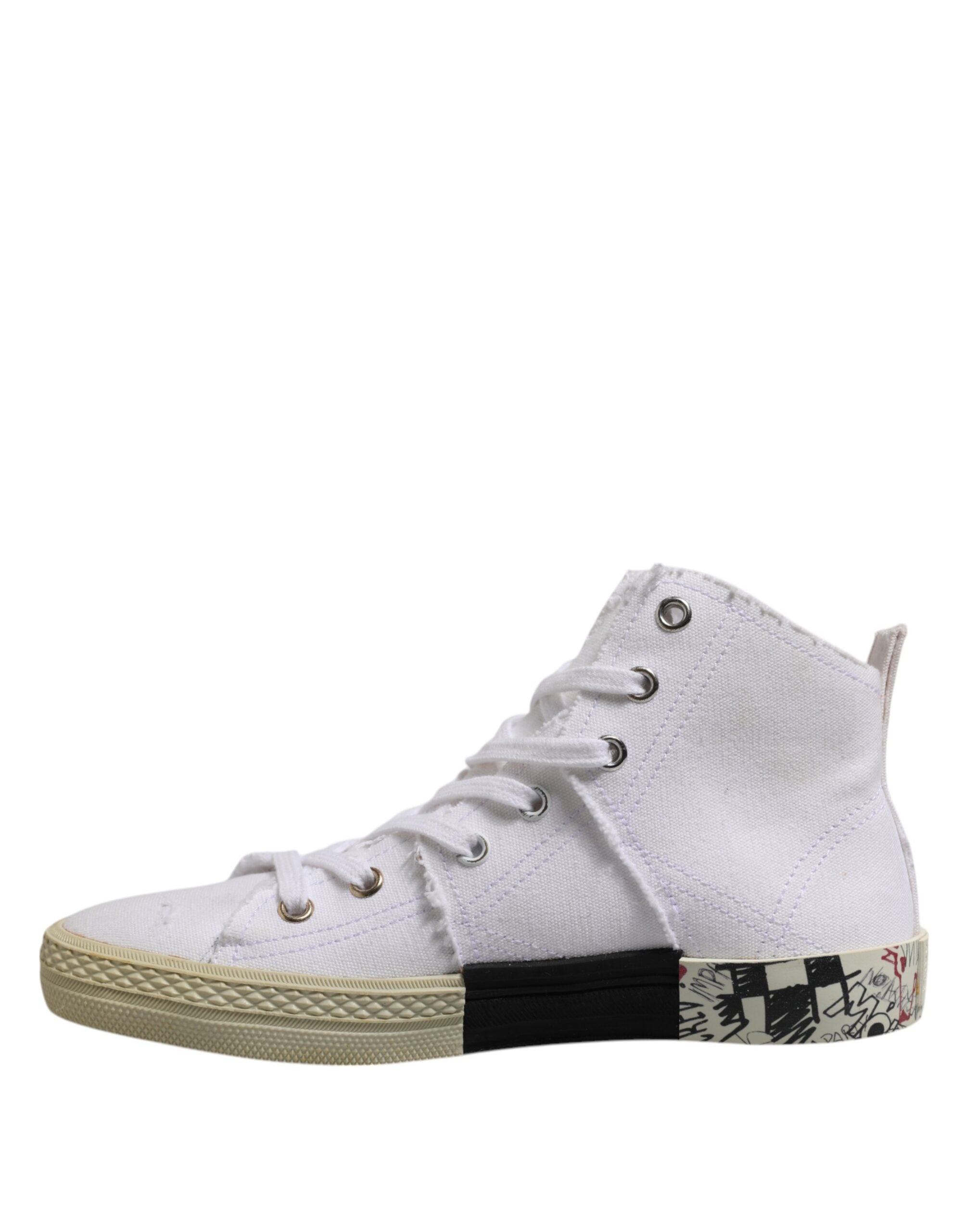 Maison Margiela White Lace Up Mid Top Women Sneakers Shoes - ACCEXO