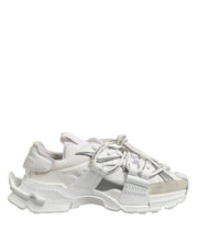 Dolce & Gabbana White Gray Low Top Space Sneakers Shoes - ACCEXO