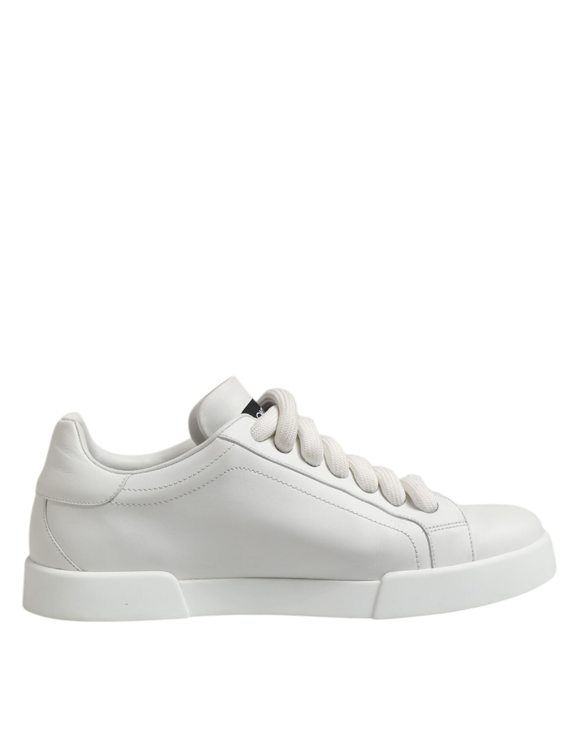 Dolce & Gabbana White Logo Lace Up Low Top Men Sneakers Shoes - ACCEXO