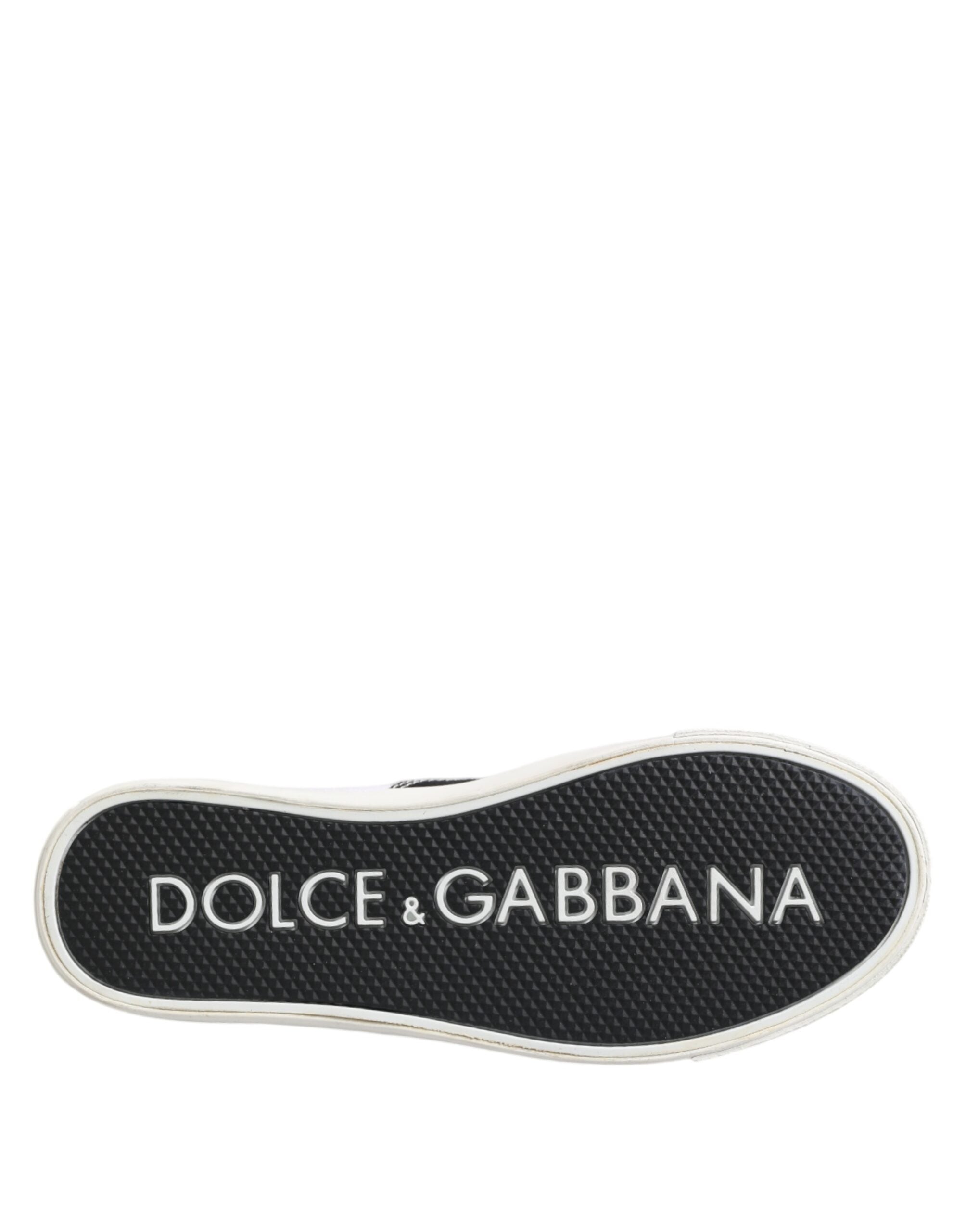 Dolce & Gabbana Black Cotton Canvas Lace Up Men Sneakers Shoes - ACCEXO