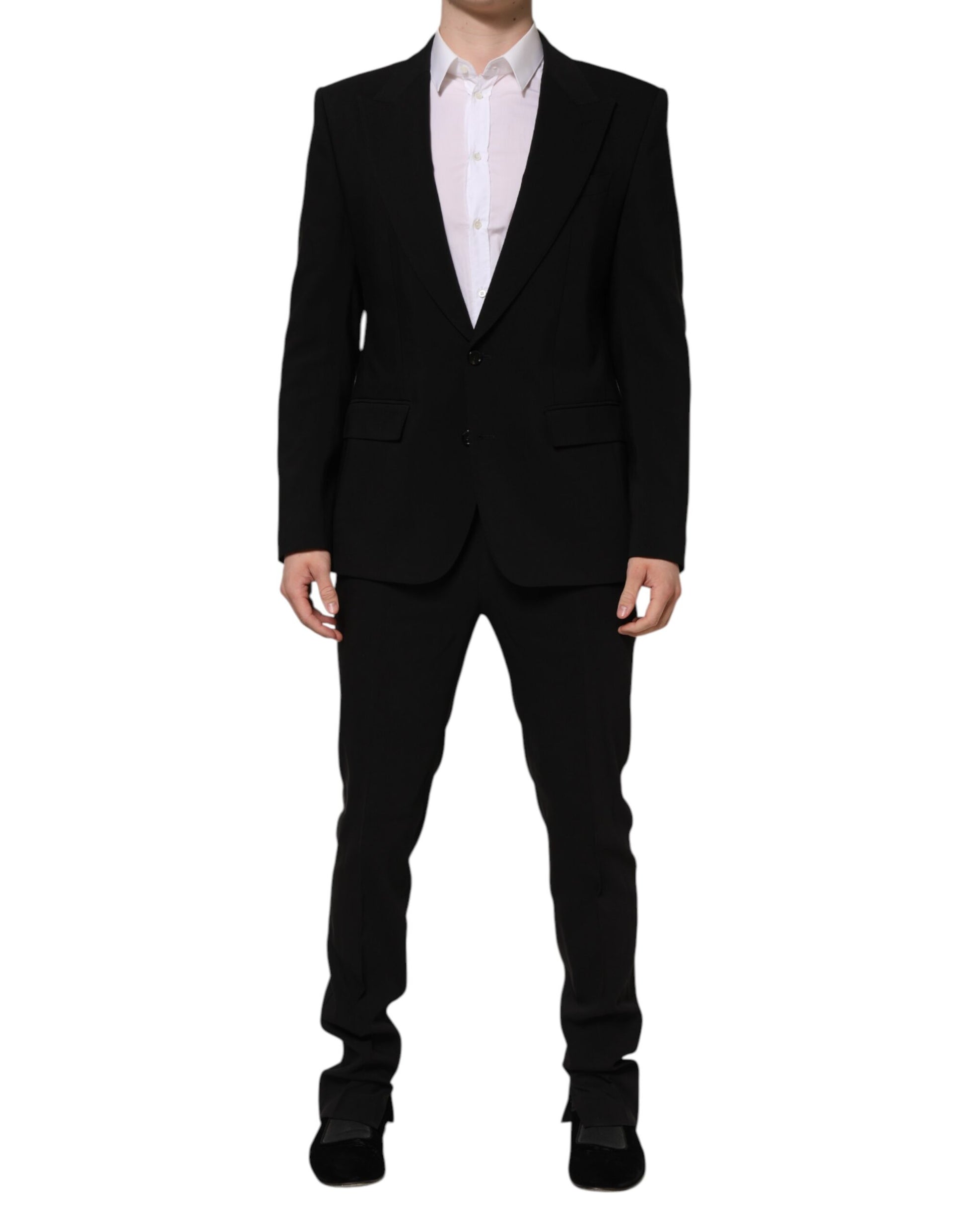 Dolce & Gabbana Black MARTINI Single Breasted 2 Piece Suit - ACCEXO