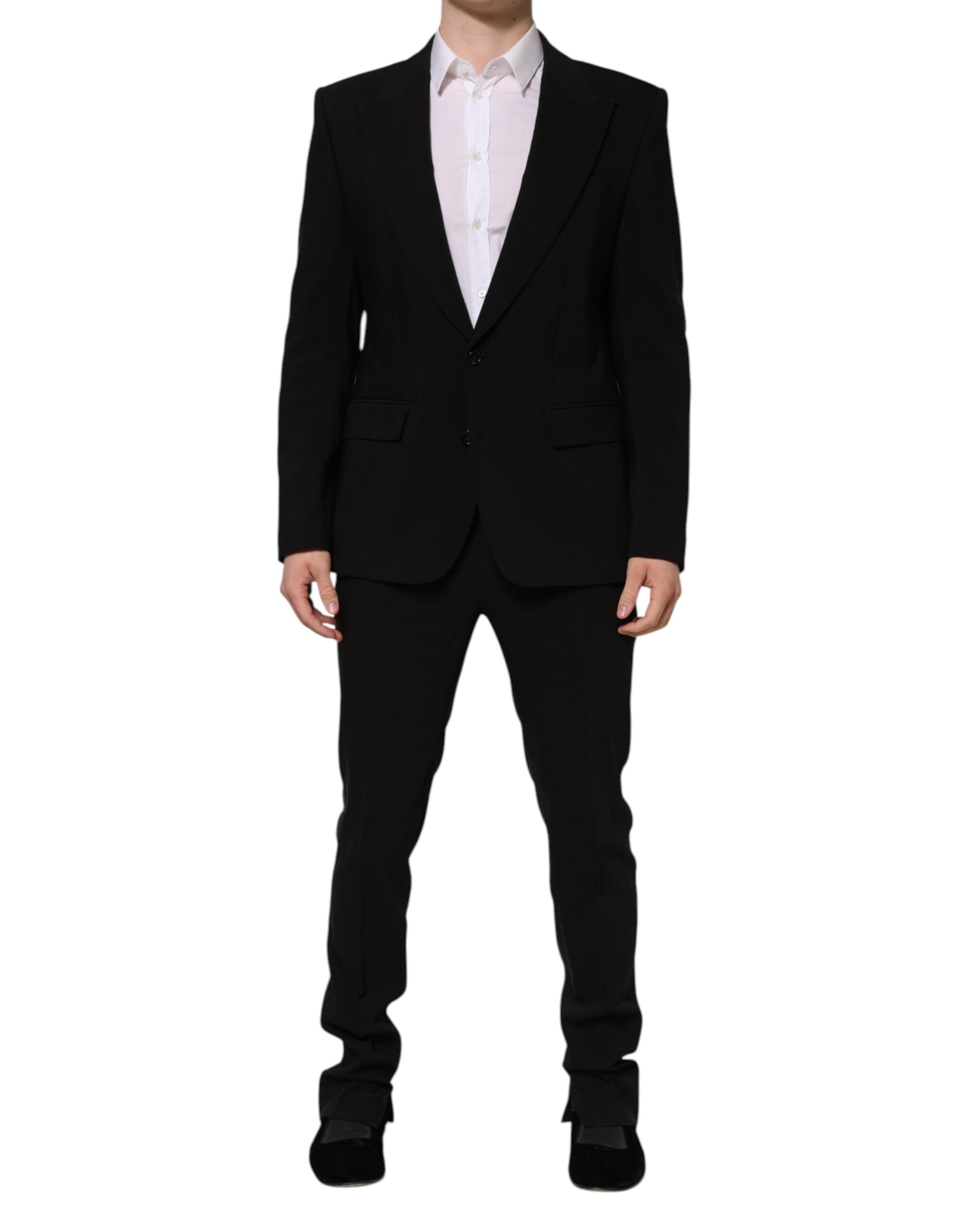Dolce & Gabbana Black MARTINI Single Breasted 2 Piece Suit - ACCEXO