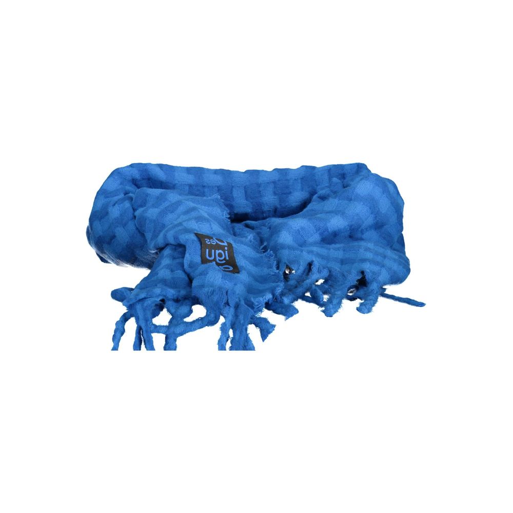 Desigual Blue Polyester Scarf