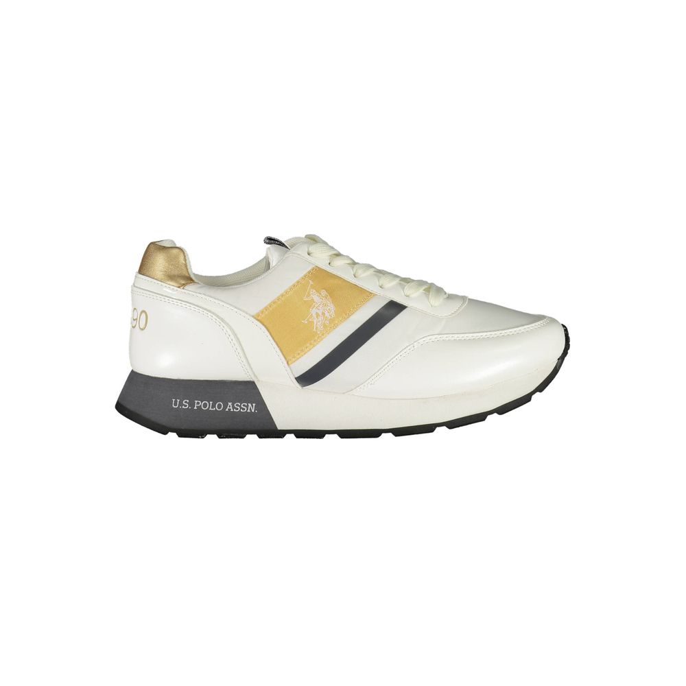 U.S. POLO ASSN. White Polyester Sneaker - ACCEXO