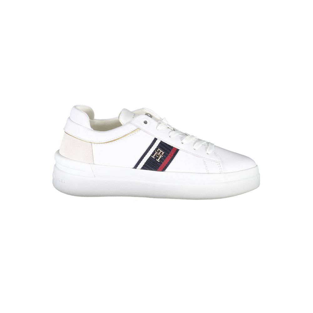 Tommy Hilfiger White Polyester Sneaker - ACCEXO