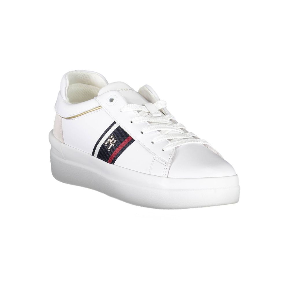 Tommy Hilfiger White Polyester Sneaker - ACCEXO