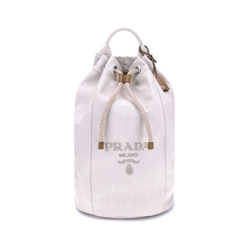 Prada Linen Bucket Bag - ACCEXO