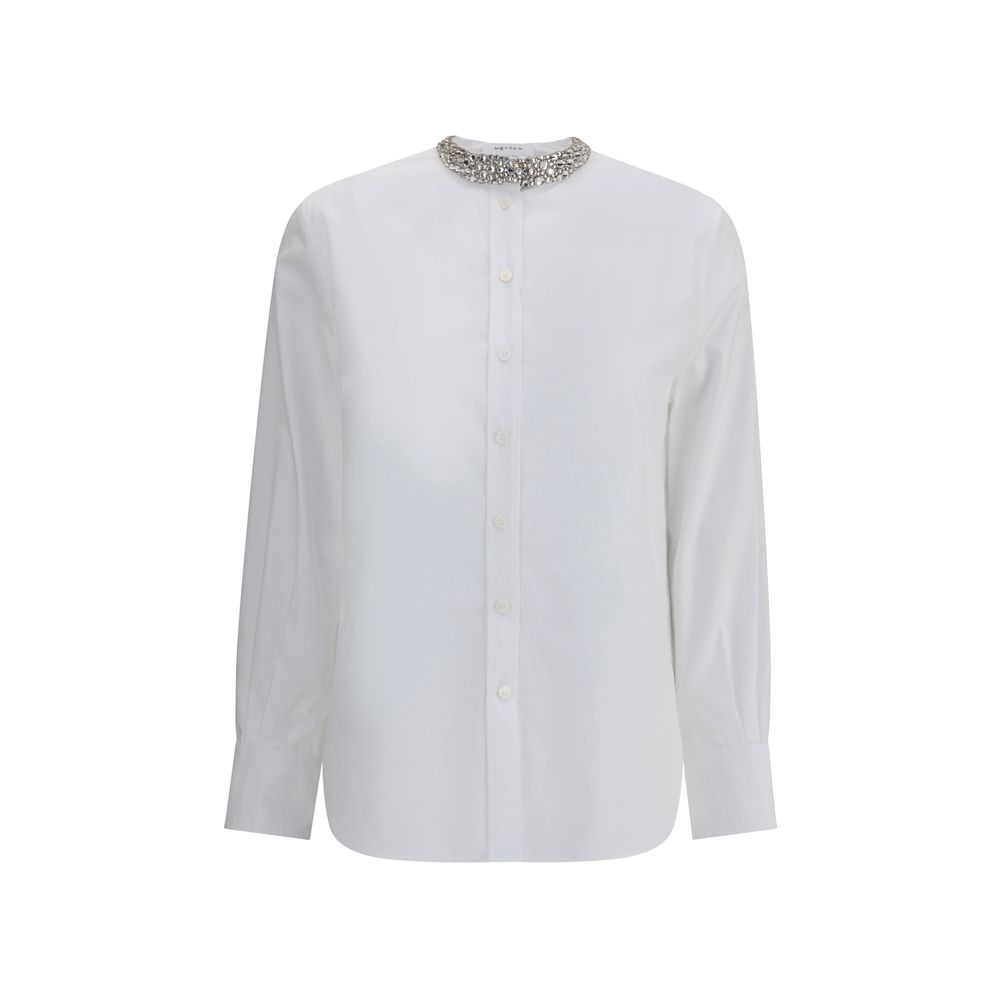 Alexander McQueen Shirt with embellished collar - ACCEXO