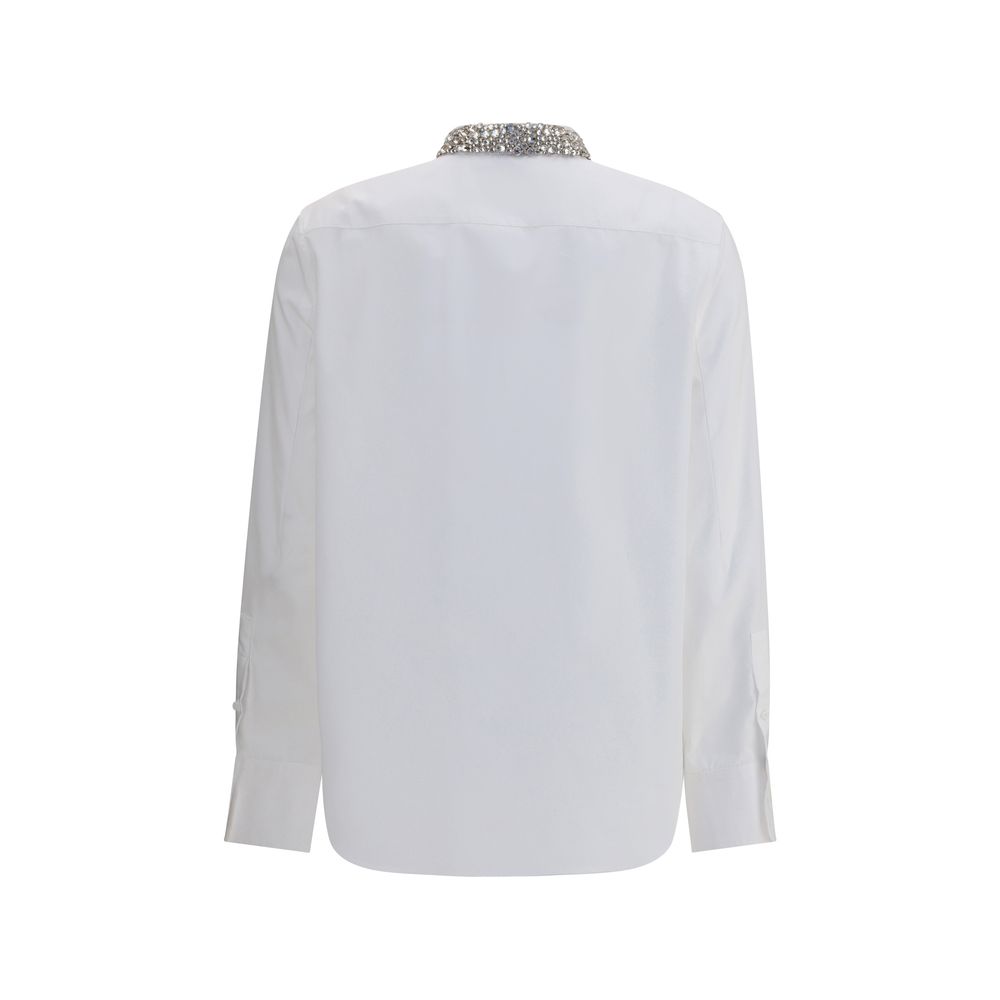 Alexander McQueen Shirt with embellished collar - ACCEXO