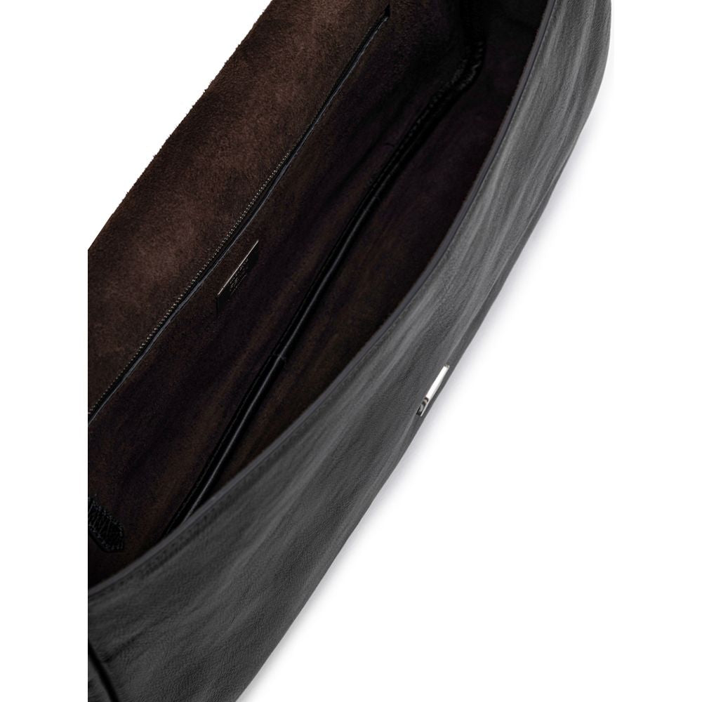 Fendi Black Leather Shoulder Bag - ACCEXO