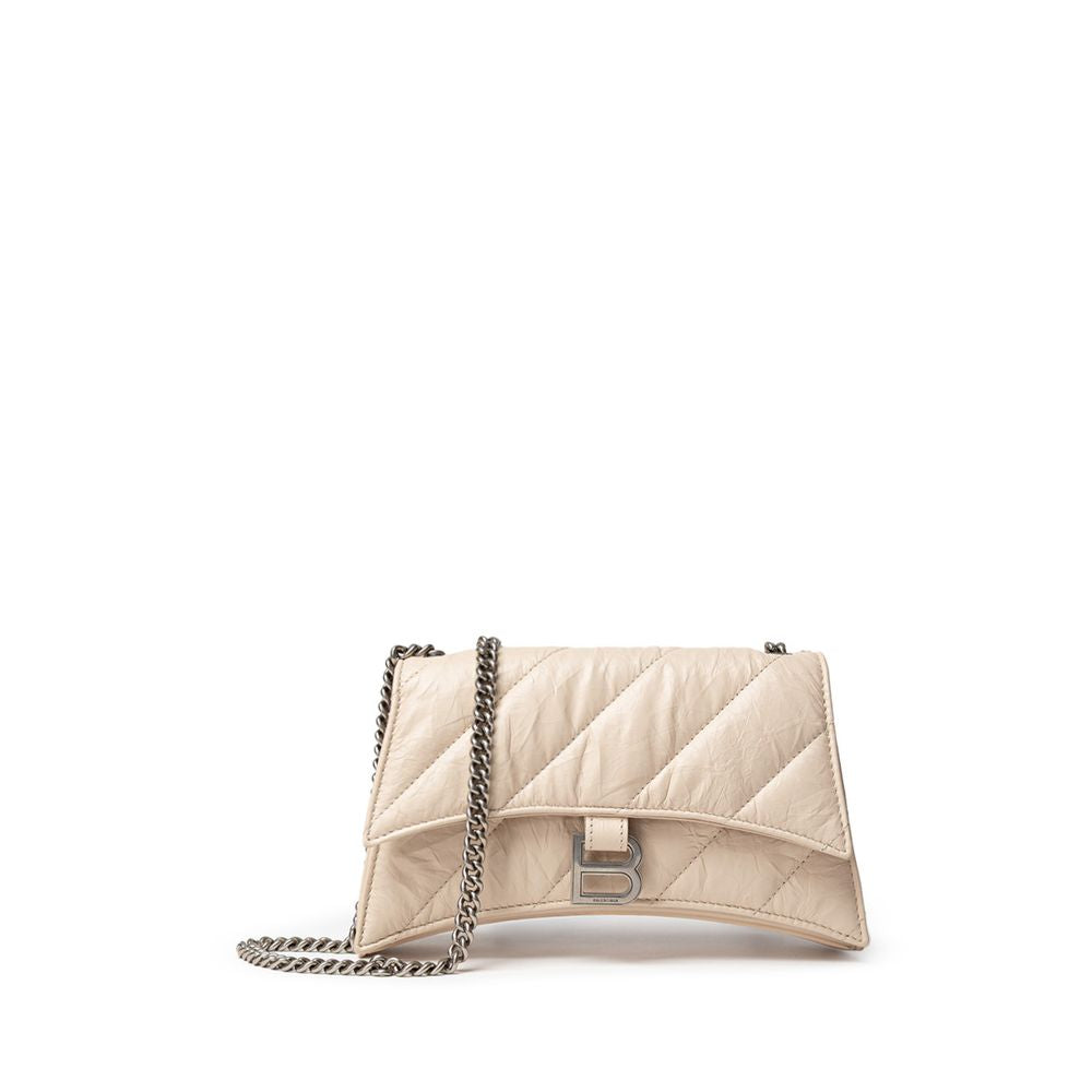 Balenciaga Beige Leather Shoulder Bag - ACCEXO