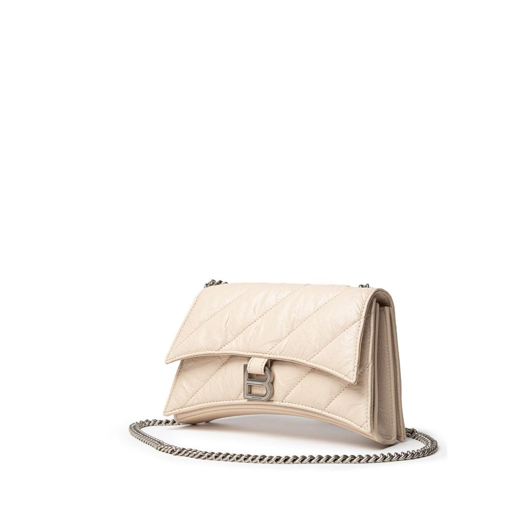 Balenciaga Beige Leather Shoulder Bag - ACCEXO