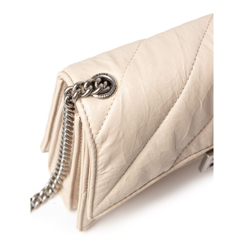 Balenciaga Beige Leather Shoulder Bag - ACCEXO